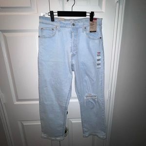NWT Levi’s Ribcage Straight Ankle Jeans 32 x 27